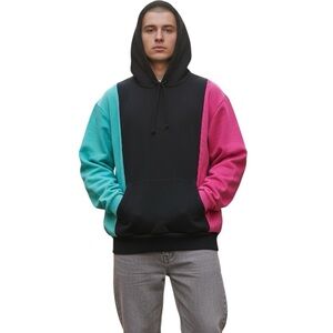 Teddy Fresh Cozy Colorblock Pullover Hoodie‎ Small